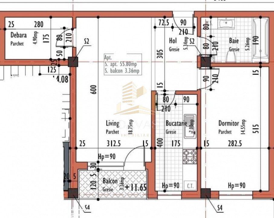 Apartament de 2 camere decomandat | Dâmbul Rotund | Corneliu Coposu