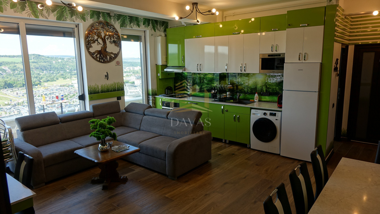Penthouse de 3 camere semidecomandat | view Panoramic | Vivo 