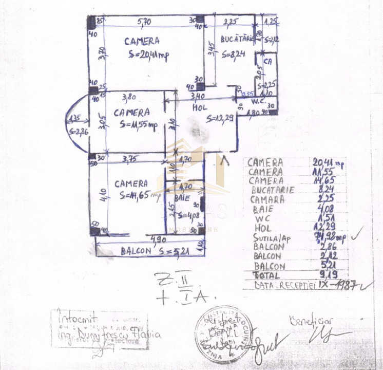 Apartament de 3 camere decomandat | Mărăști