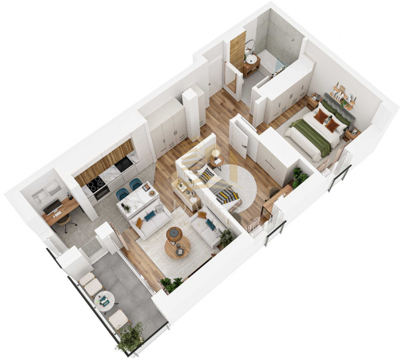 Apartament în bloc Nou de 3 camere - Parcare | Baciu 