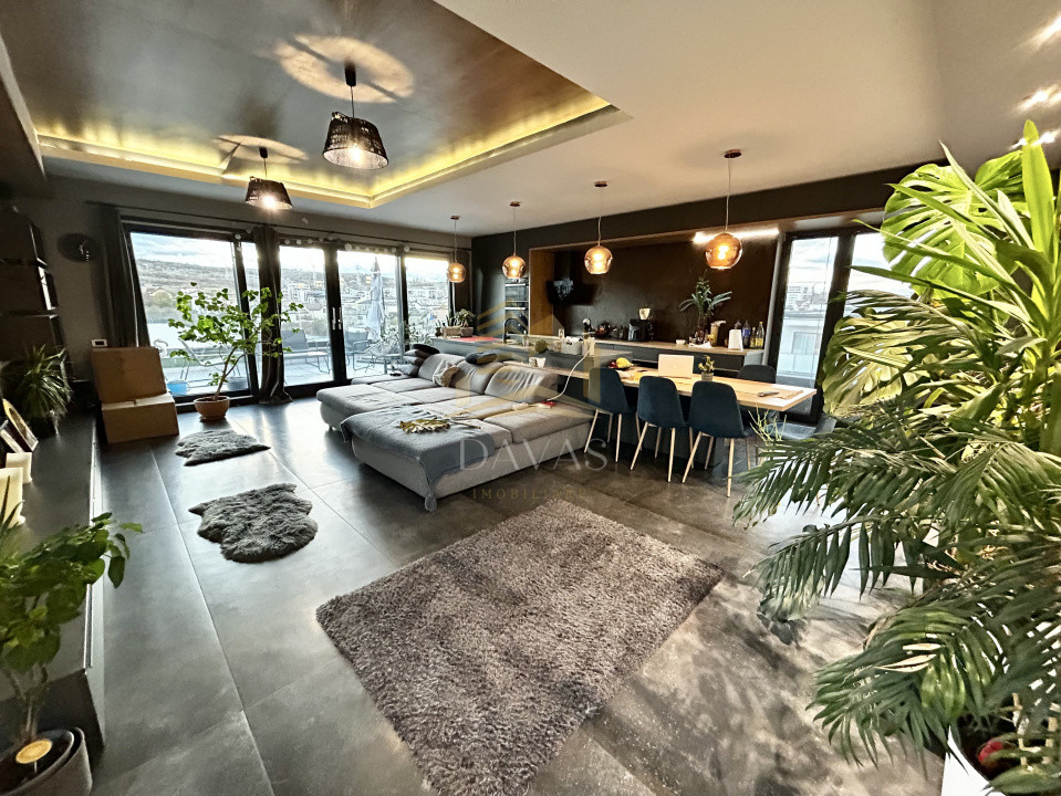 Penthouse 3 camere de inchiriat | Borhanci | Terasa 45mp | Parcare dubla