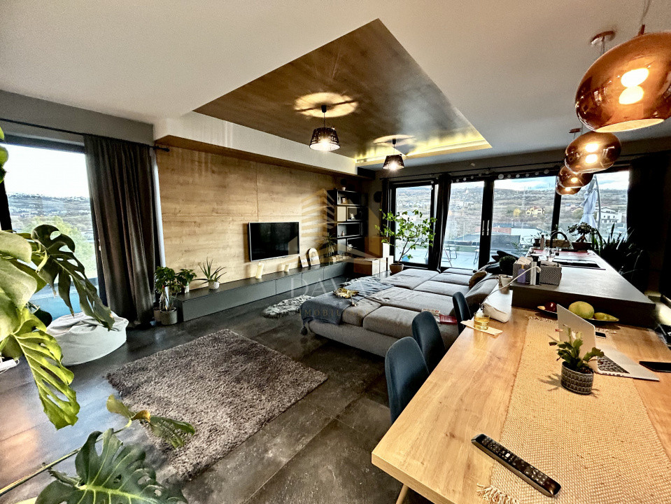 Penthouse 3 camere de inchiriat | Borhanci | Terasa 45mp | Parcare dubla