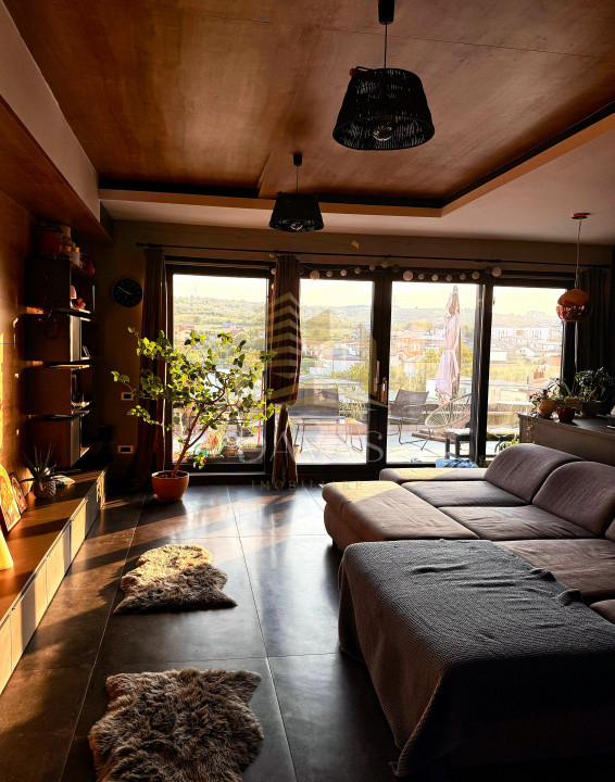 Penthouse de lux 3 camere de inchiriat | Borhanci | Terasa 45mp | Parcare dubla
