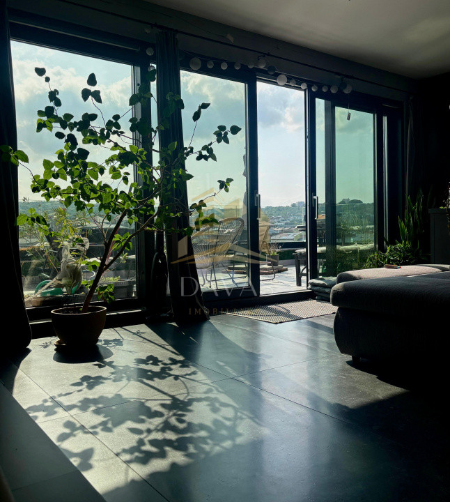Penthouse de lux 3 camere de inchiriat | Borhanci | Terasa 45mp | Parcare dubla