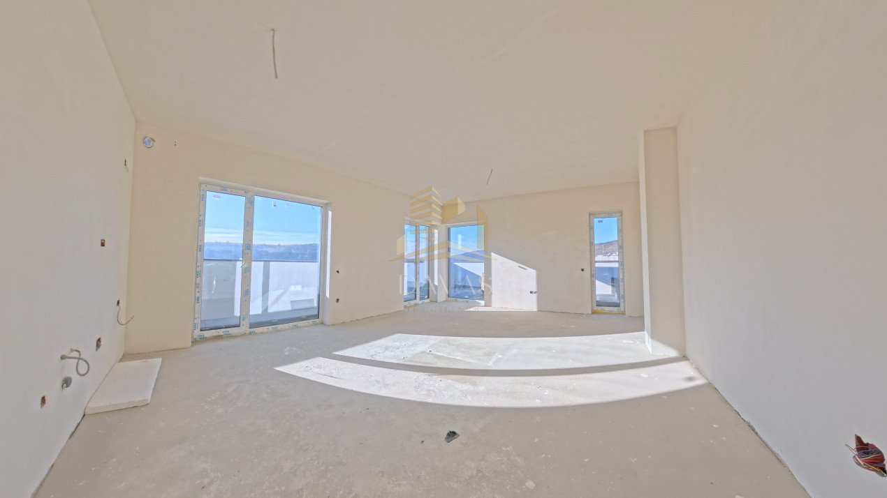 Penthouse de 3 camere semidecomandat - Parcare | Baciu 
