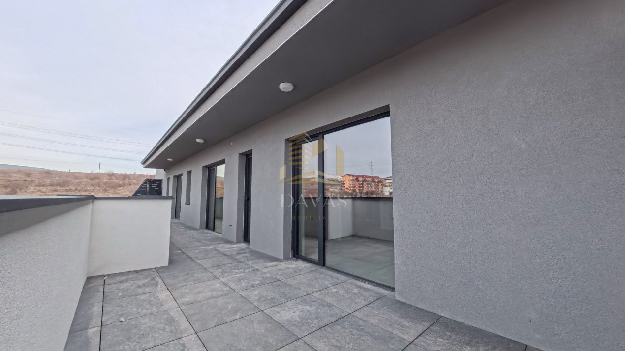 Penthouse de 3 camere semidecomandat - Parcare | Baciu 