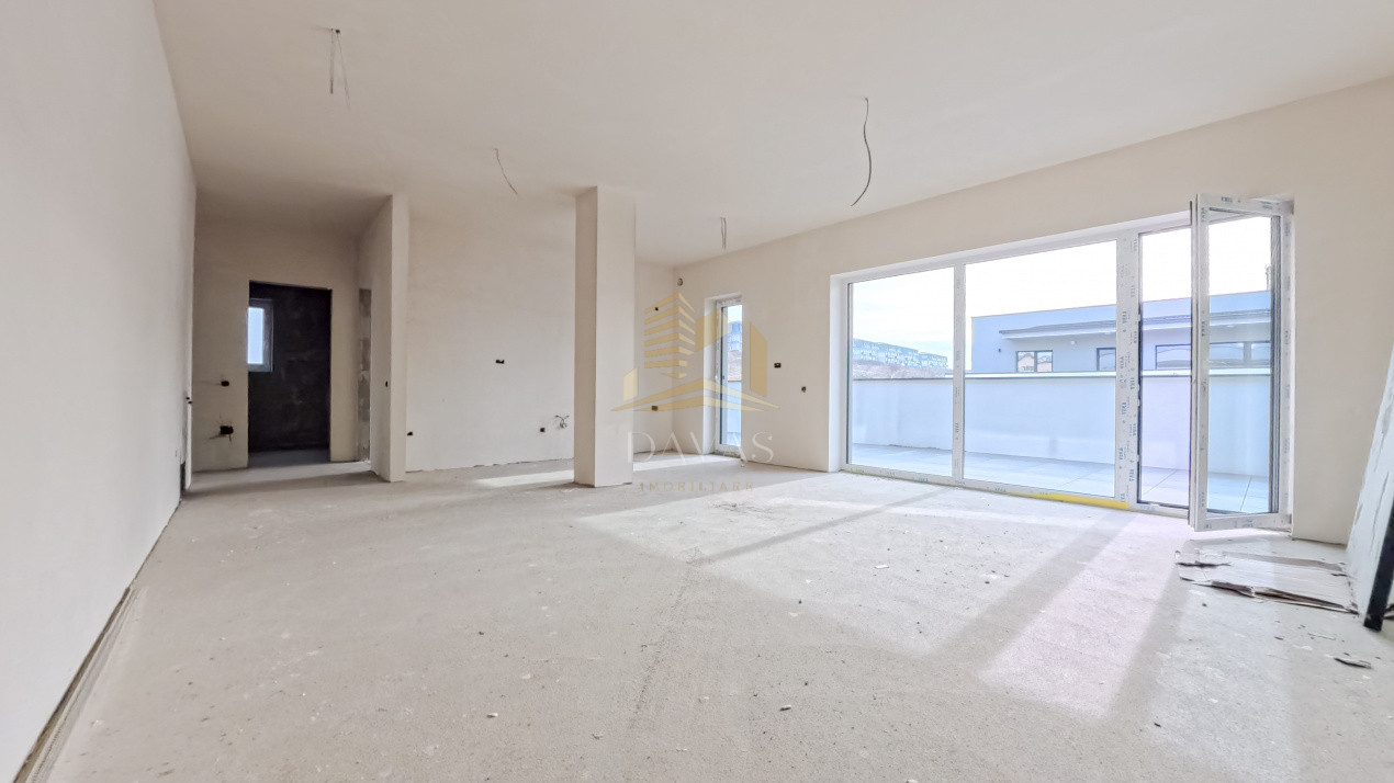 Penthouse de 3 camere semidecomandat - Parcare | Baciu 