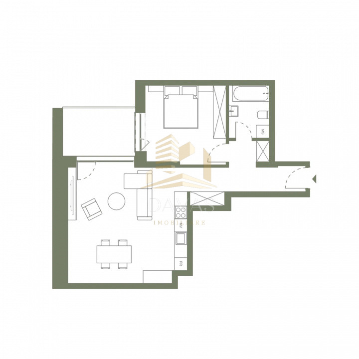 Apartament de 2 camere semidecomandat | Zona Gării