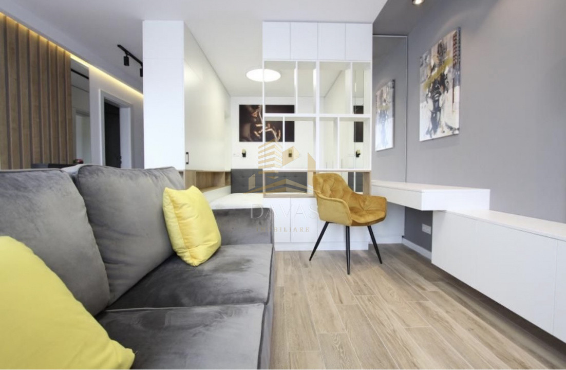 Apartament o camera finisaje premium | Buna ziua | Etaj intermediar