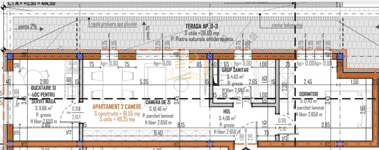 Apartament de 3 camere semidecomandat | Bloc nou Baciu 