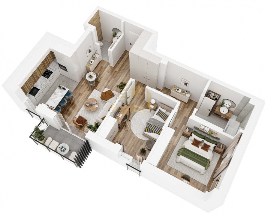 Apartament în bloc Nou de 3 camere - Parcare | Baciu 