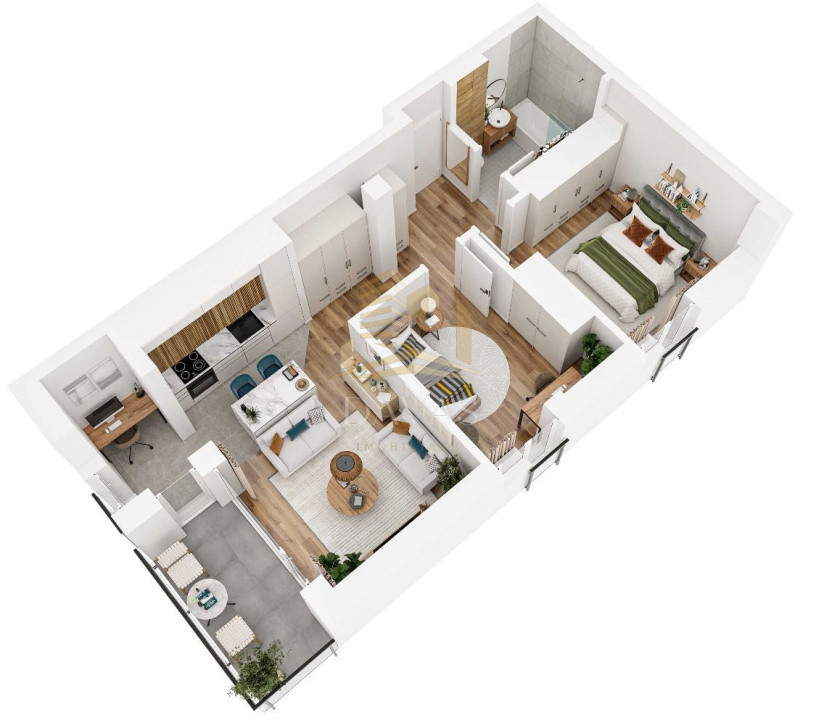 Apartament 3 camere semidecomandat | Baciu | Se preda finisat premium