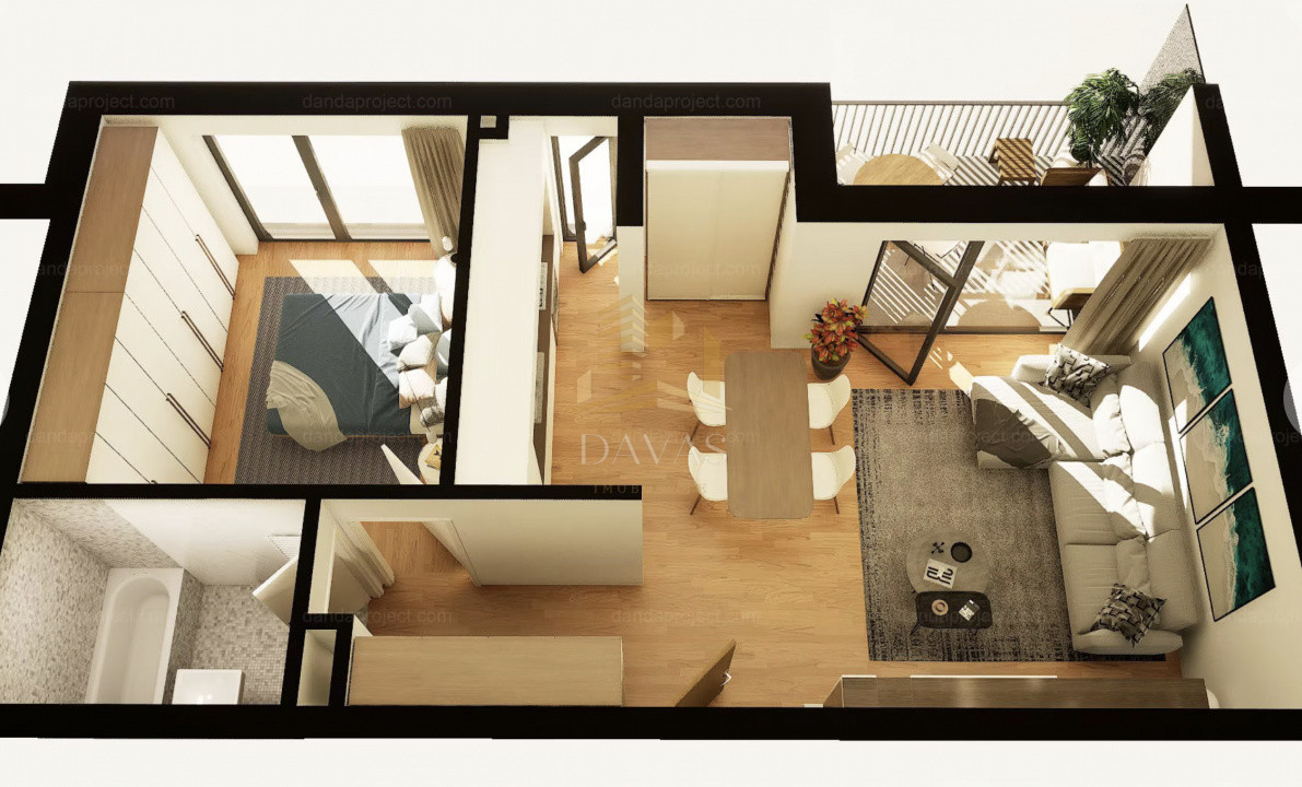 Apartament cu 2 camere | Intre Lacuri | bloc nou