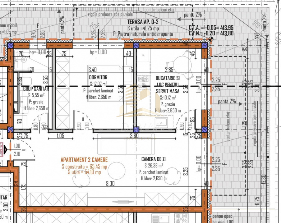 Apartament de 3 camere semidecomandat | Bloc nou Baciu 