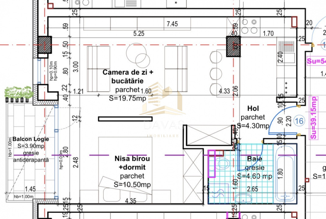 Apartament în bloc Nou de 1 camera + nisa - Parcare | Baciu 