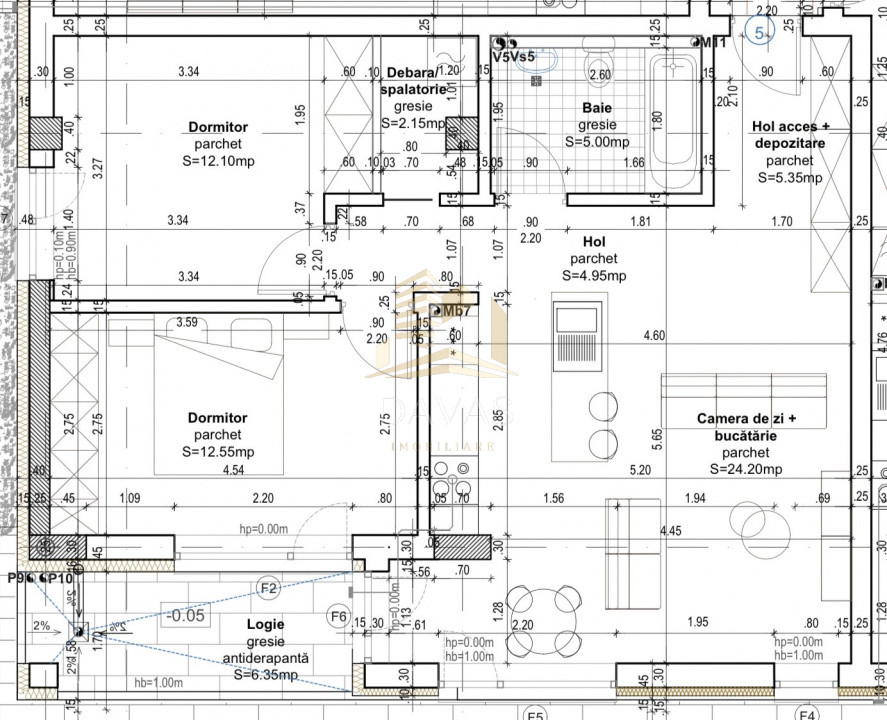 Apartament în bloc Nou de 3 camere - Parcare | Baciu 