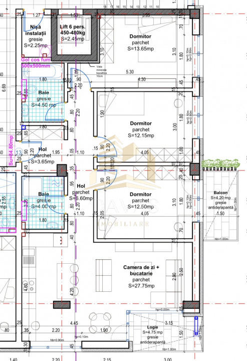 Apartament în bloc Nou de 4 camere - Parcare | Baciu 