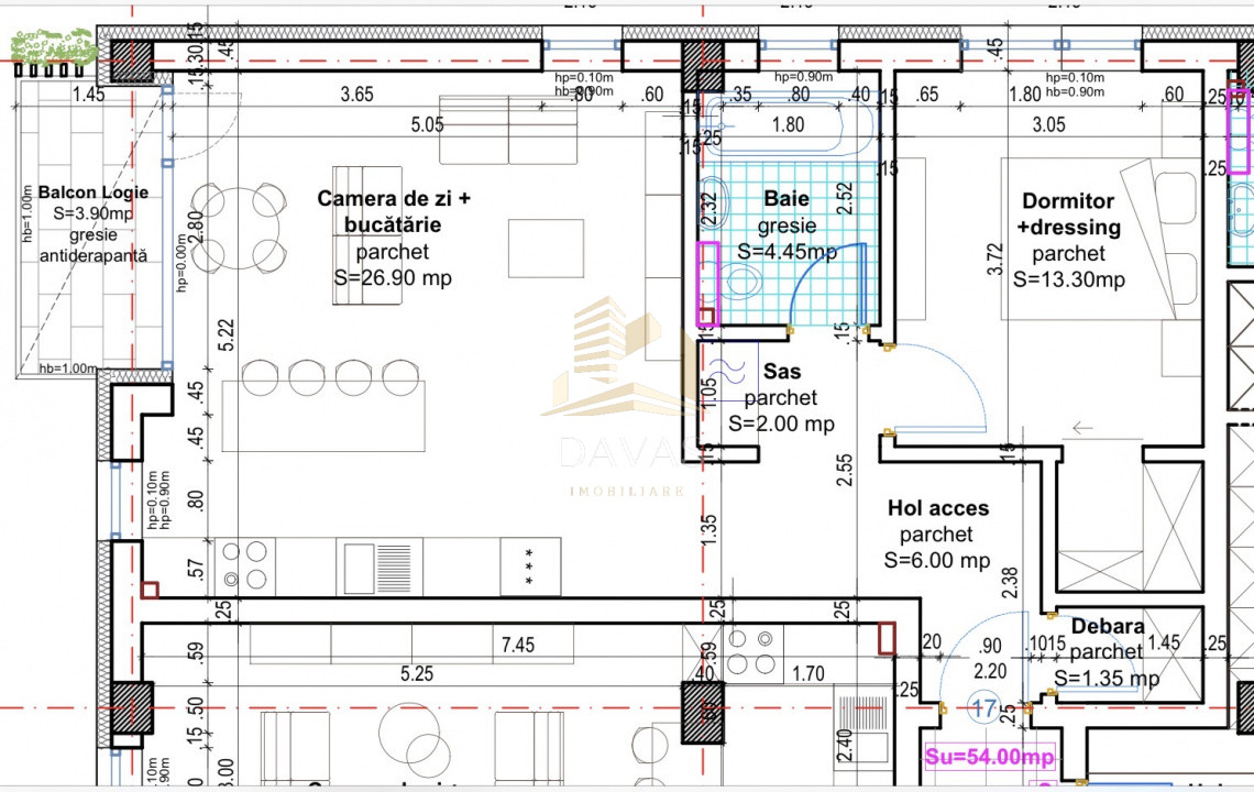 Apartament în bloc Nou de 2 camere - Parcare | Baciu 