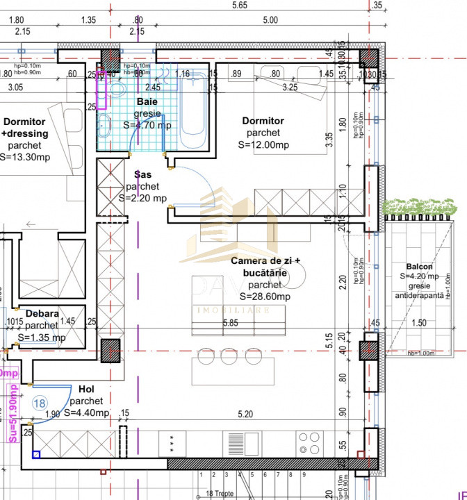 Apartament în bloc Nou de 2 camere - Parcare | Baciu 