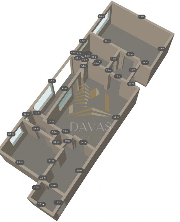 Apartament de 2 camere decomandat | str. S. Albini