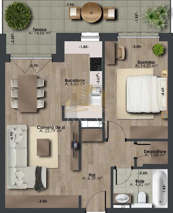 Apartament ultrafinisat 2 camere semidecomandat | The Nest | 