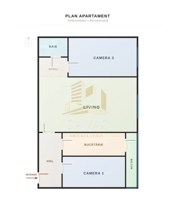 Apartament 3 camere de vânzare  semidecomandat | Gheorgheni