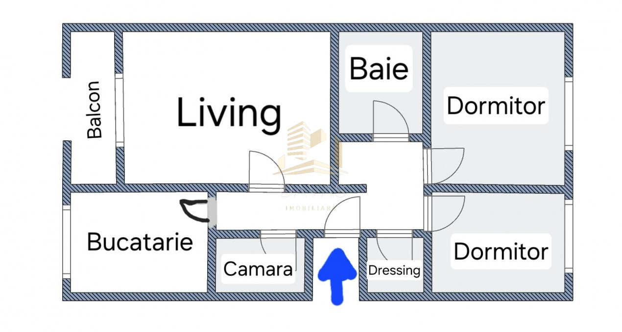 Apartament cu 3 camere | Cartierul Manastur | etajul 2